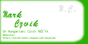 mark czvik business card